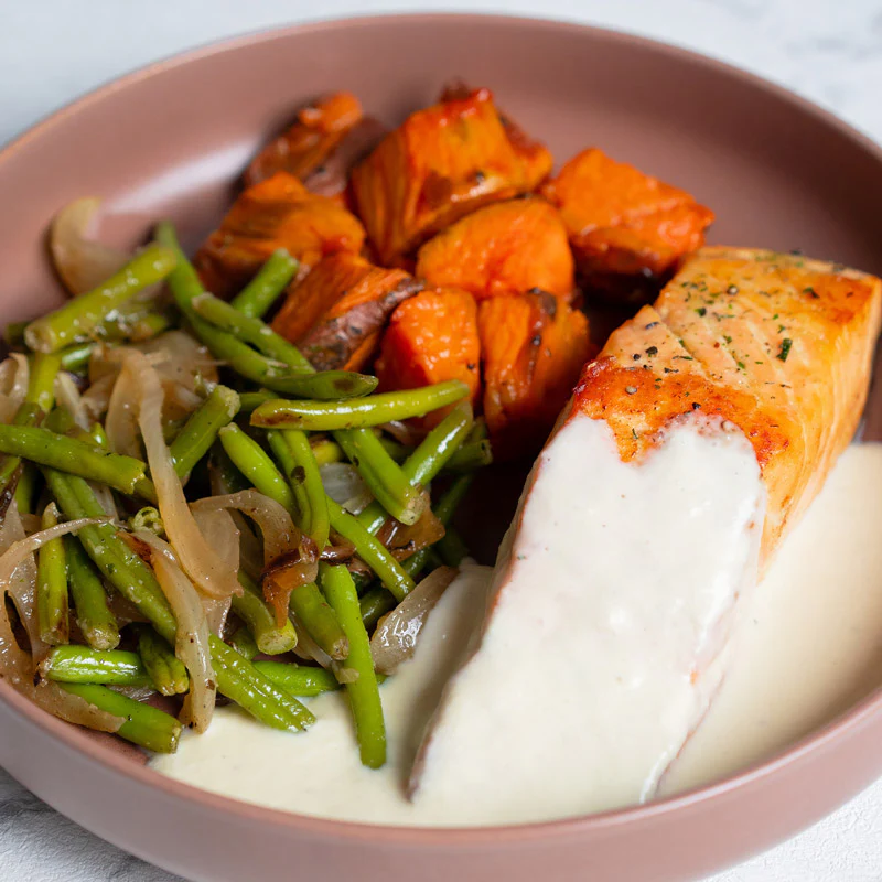 Salmón en salsa de queso de cabra - Image 2